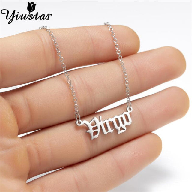 Silver Horoscope Necklace