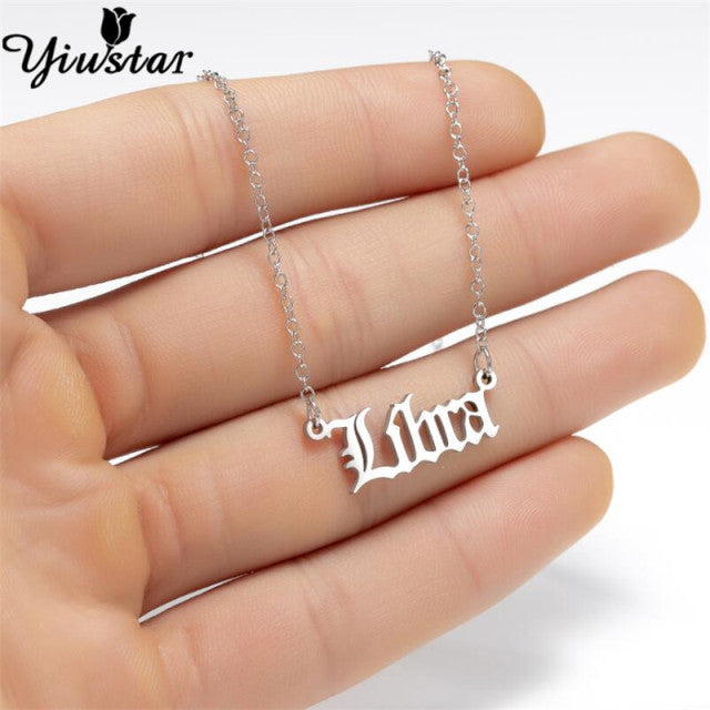 Silver Horoscope Necklace