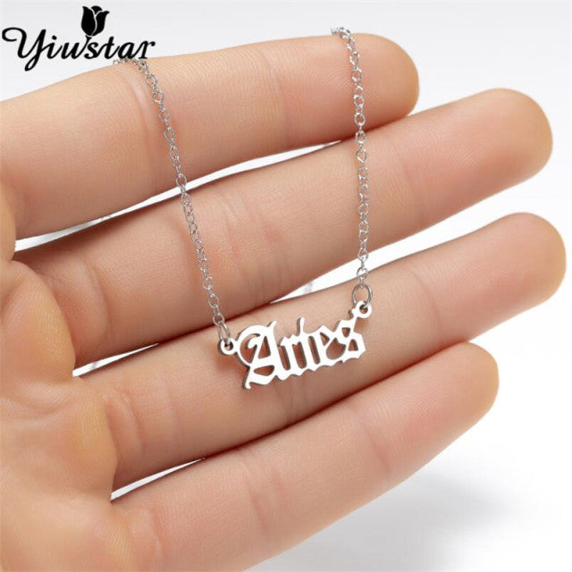 Silver Horoscope Necklace