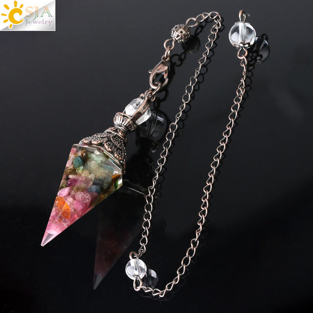 Chakra Healing Pendulum Crystals