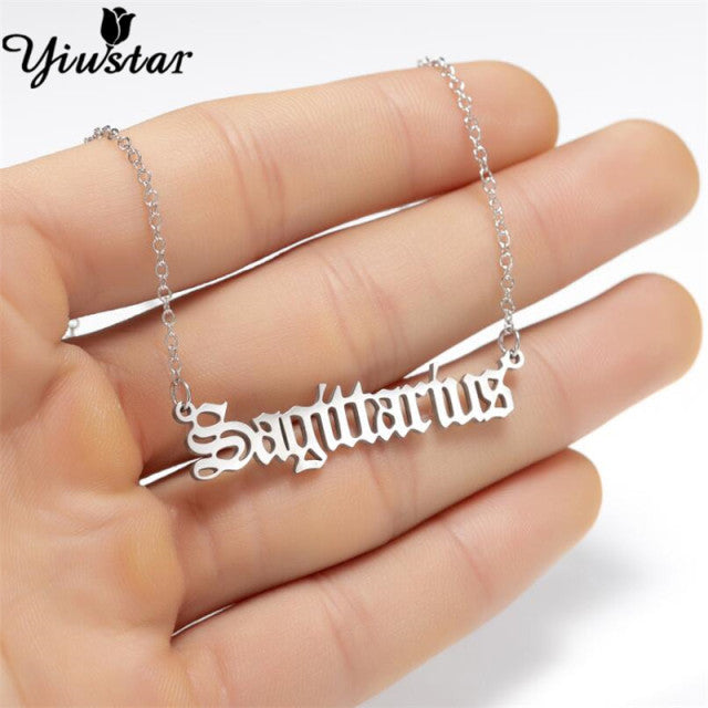 Silver Horoscope Necklace