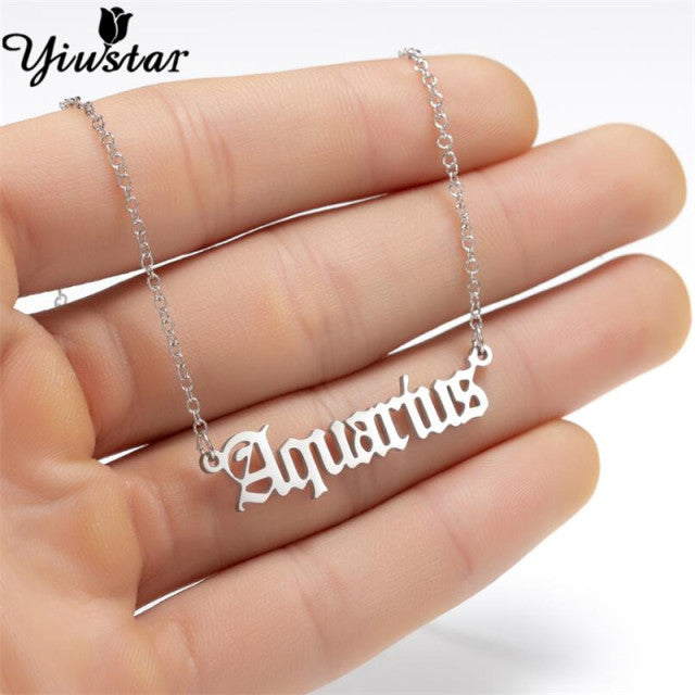 Silver Horoscope Necklace