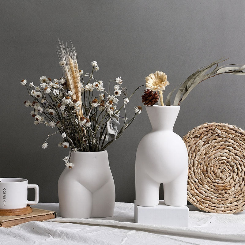 Modern Ceramic Body Art  Vase