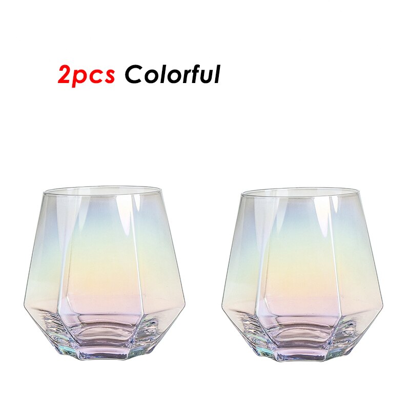 Transparent Hexagon Glass Set