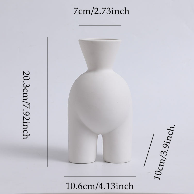 Modern Ceramic Body Art  Vase