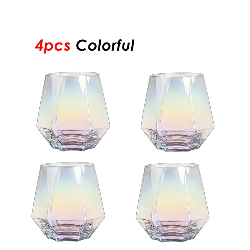 Transparent Hexagon Glass Set