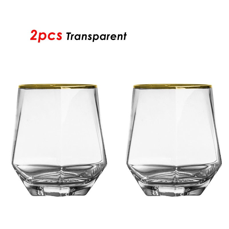 Transparent Hexagon Glass Set