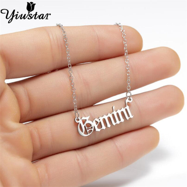 Silver Horoscope Necklace