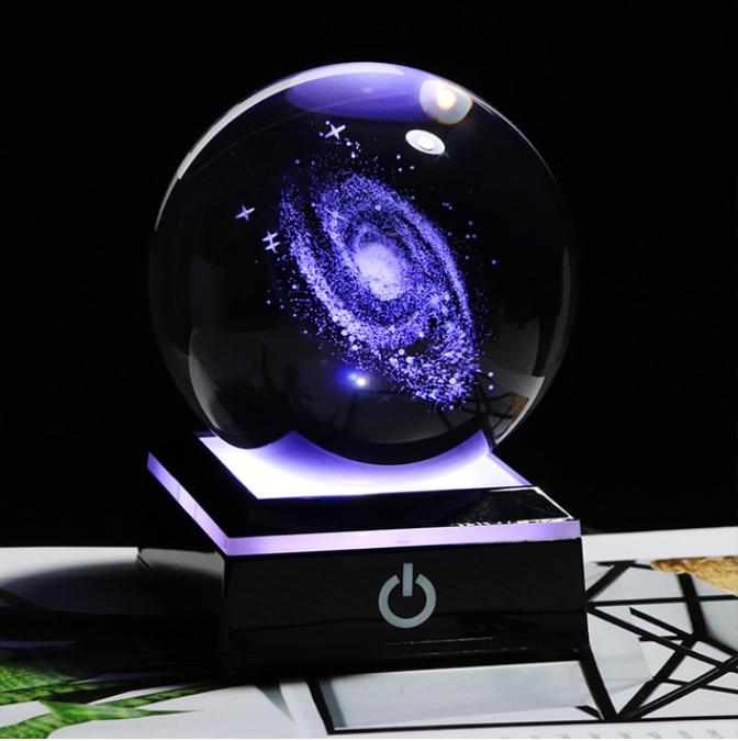 Galaxy Miniature 3D Crystal Ball