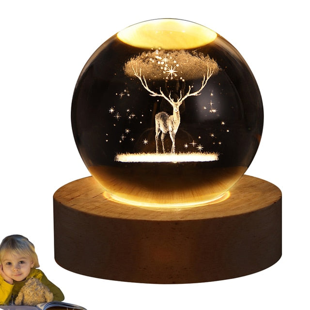 LED Crystal Ball Nightlights