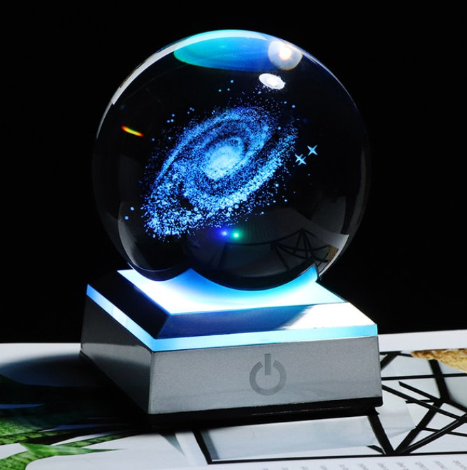 Galaxy Miniature 3D Crystal Ball