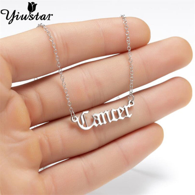 Silver Horoscope Necklace