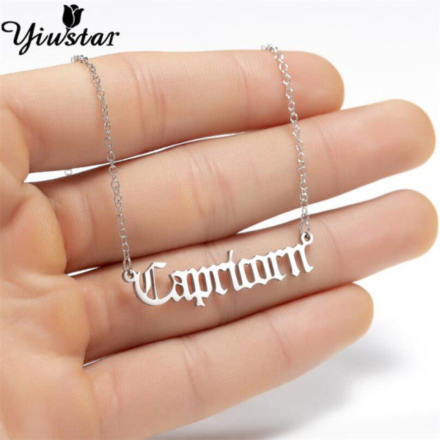 Silver Horoscope Necklace