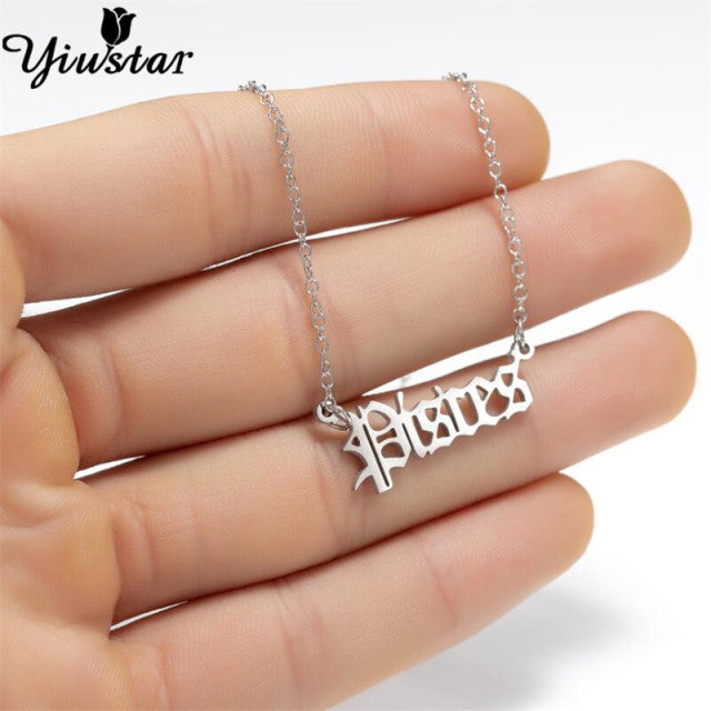 Silver Horoscope Necklace