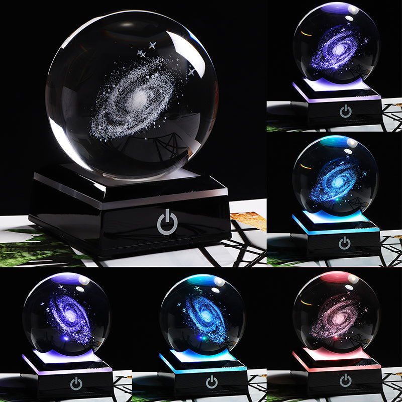 Galaxy Miniature 3D Crystal Ball