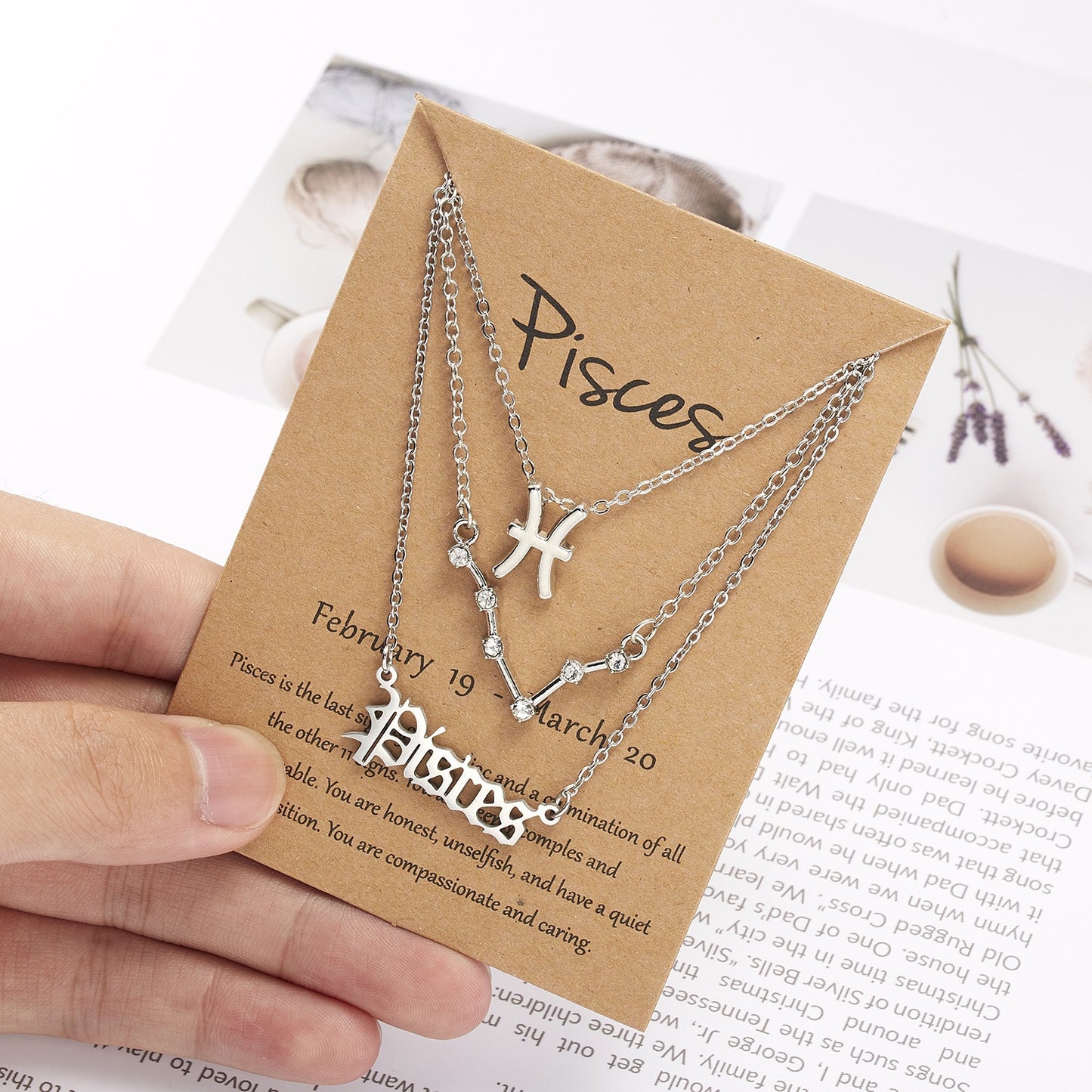 Zodiac Sign Triple Necklace